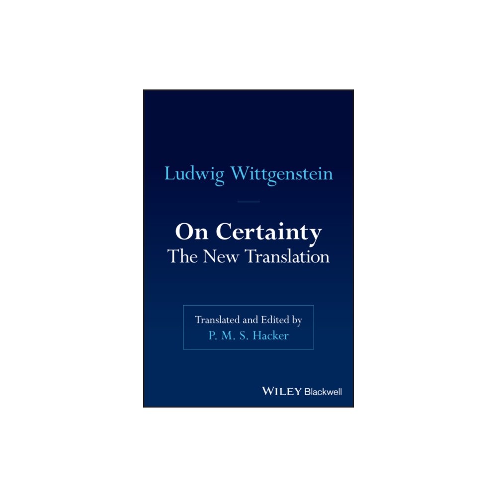 John Wiley & Sons Inc On Certainty (inbunden, eng)