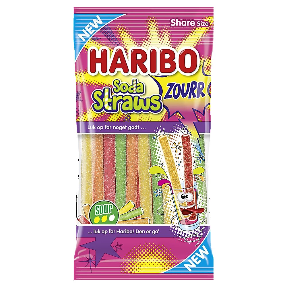 Haribo Haribo Soda Straws Zourr 90g