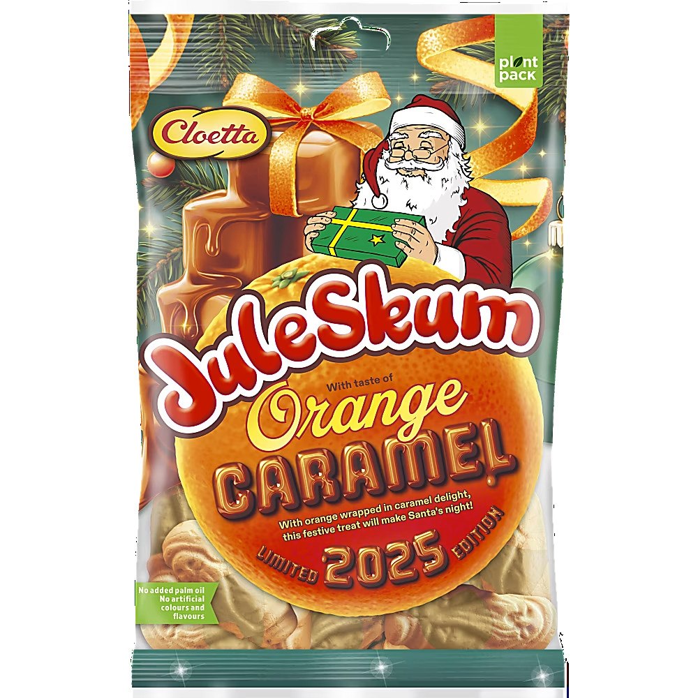 CLOETTA Orange Caramel Juleskum 100g