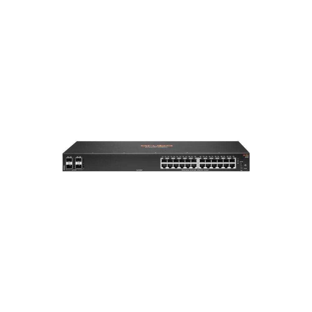 HP HPE Aruba 6000 24G 4SFP Switch - switch - 24 portar - Administrerad - rackmonterbar