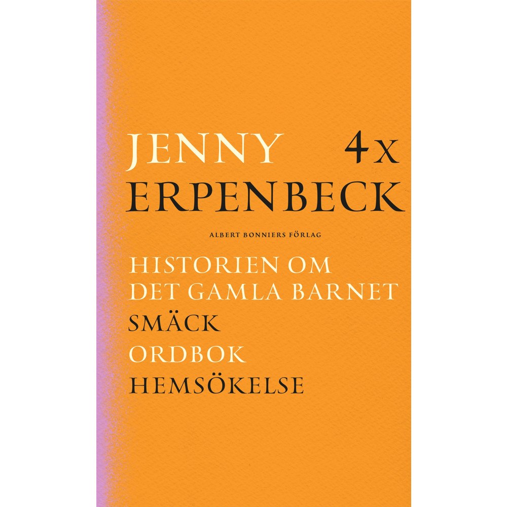 Jenny Erpenbeck 4 x Erpenbeck : Historien om det gamla barnet; Smäck; Ordbok; Hemsökelse (bok, kartonnage)