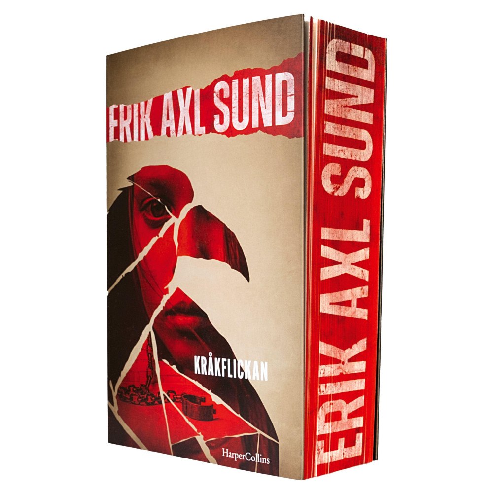 Erik Axl Sund Kråkflickan (bok, danskt band)