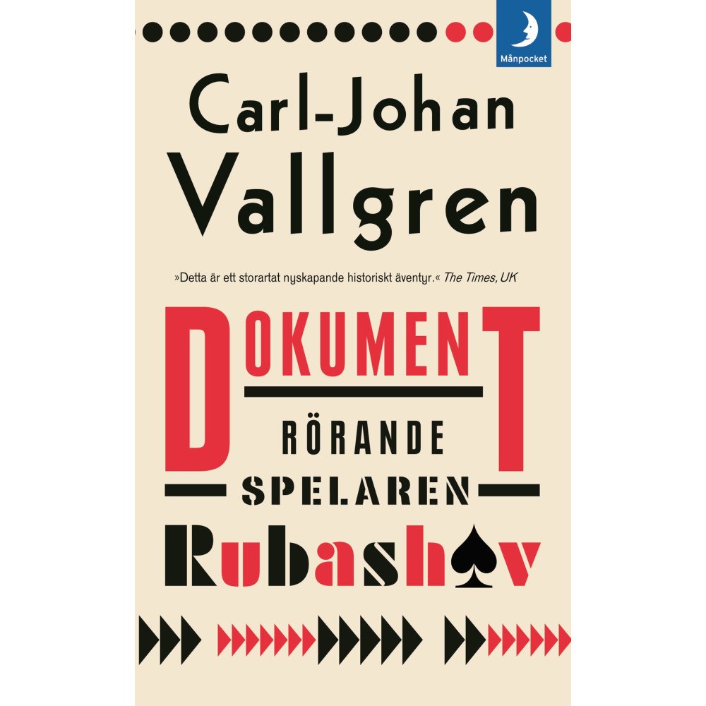 Carl-Johan Vallgren Dokument rörande spelaren Rubashov (pocket)