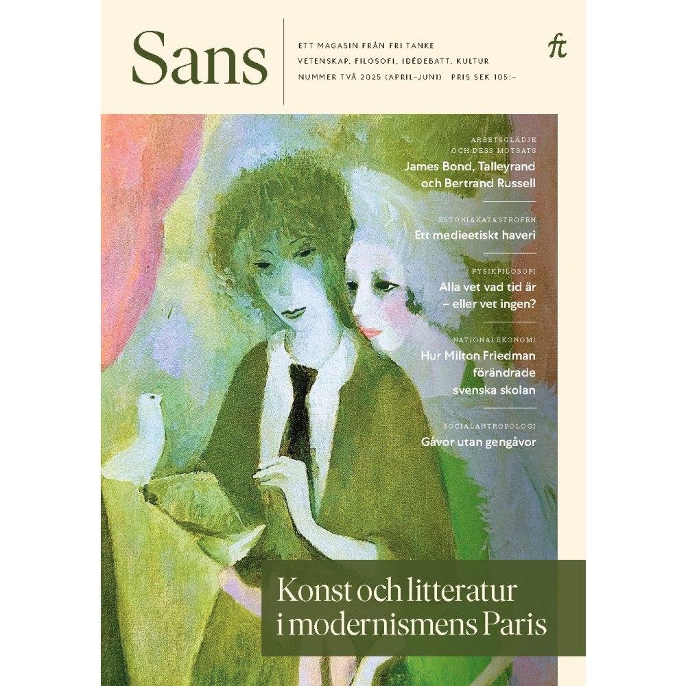 Fri Tanke Sans 2/2025. Konst och litteratur i modernismens Paris (häftad)