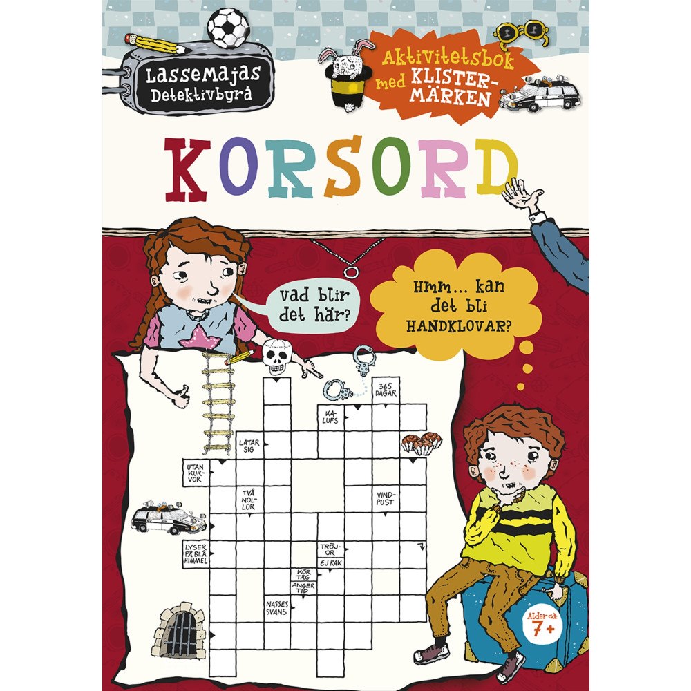 Martin Widmark Korsord : aktivitetsbok med klistermärken (häftad)