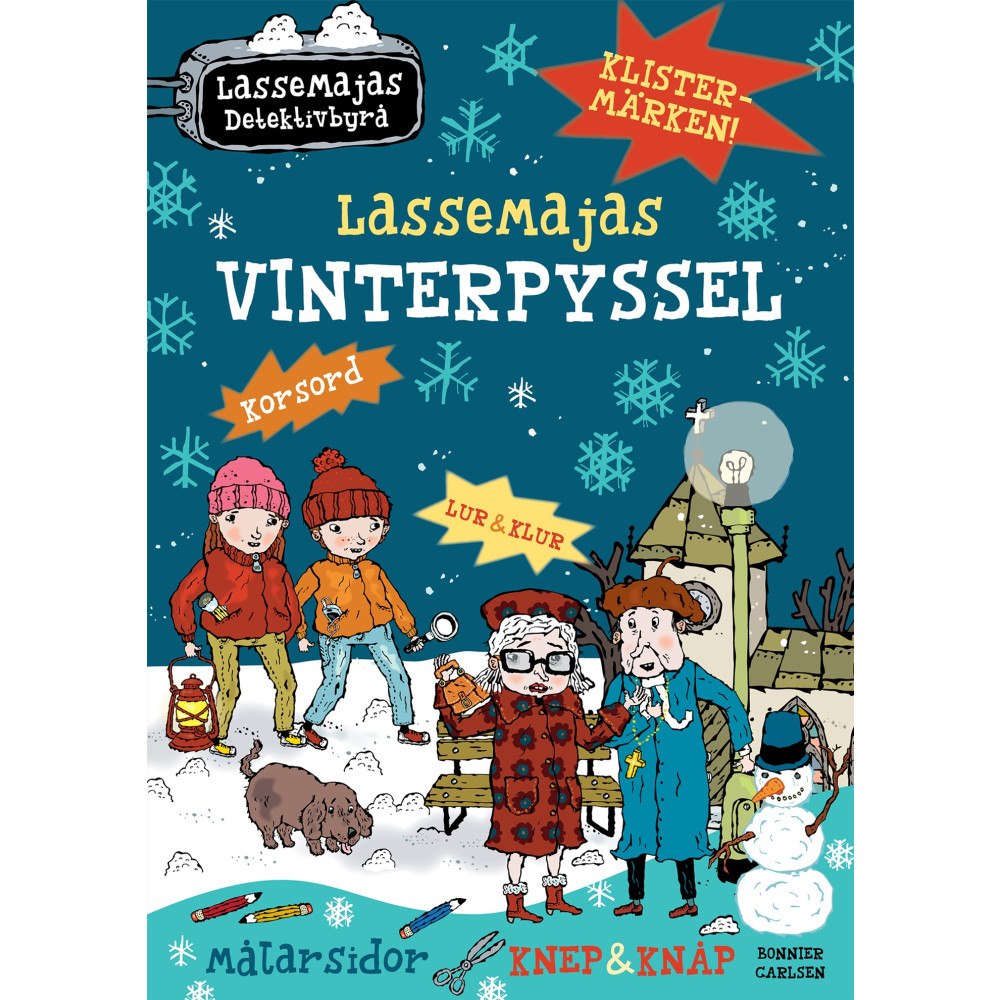 Martin Widmark LasseMajas vinterpyssel med klistermärken (häftad)