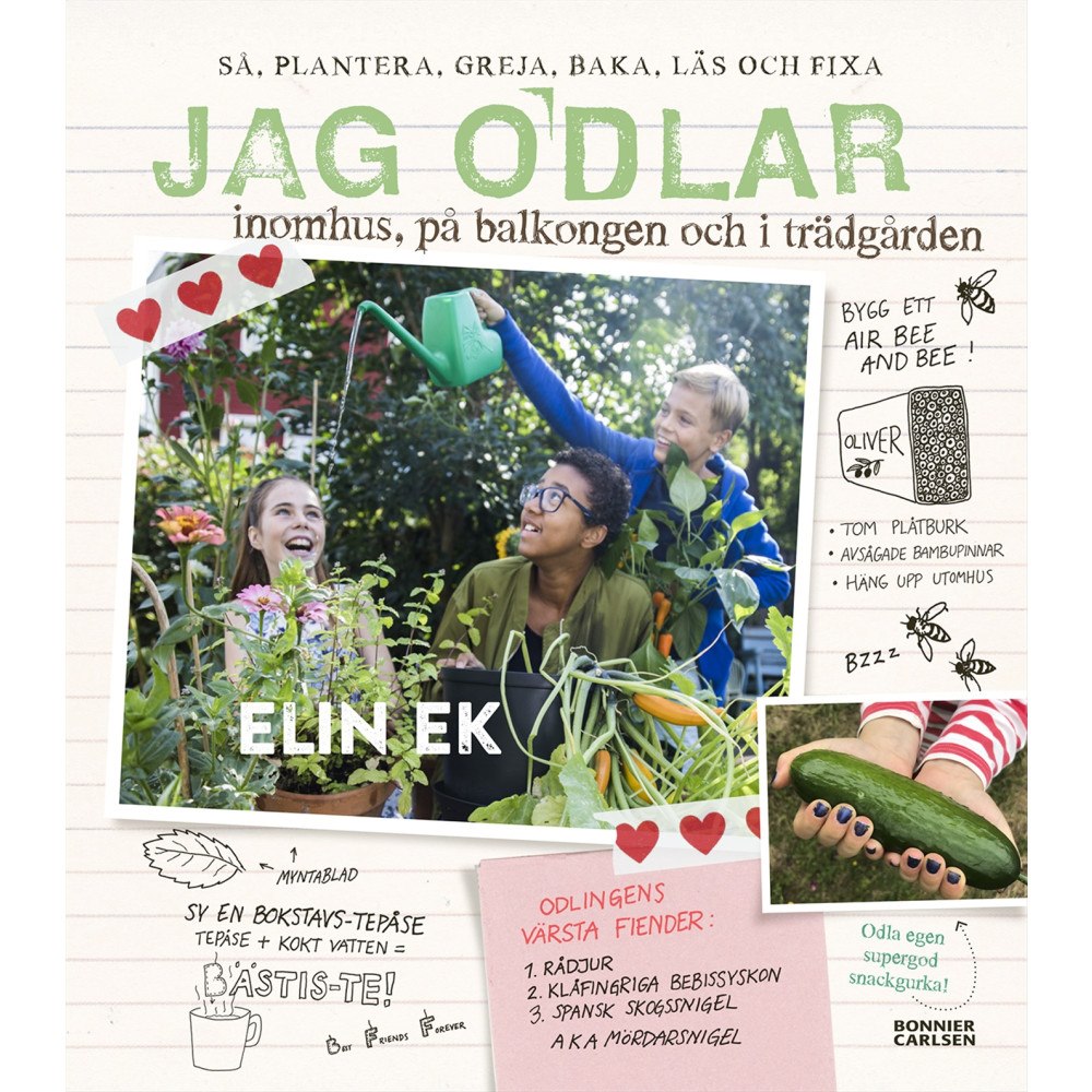 Elin Ek Jag odlar : inomhus, på balkongen och i trädgården (inbunden)