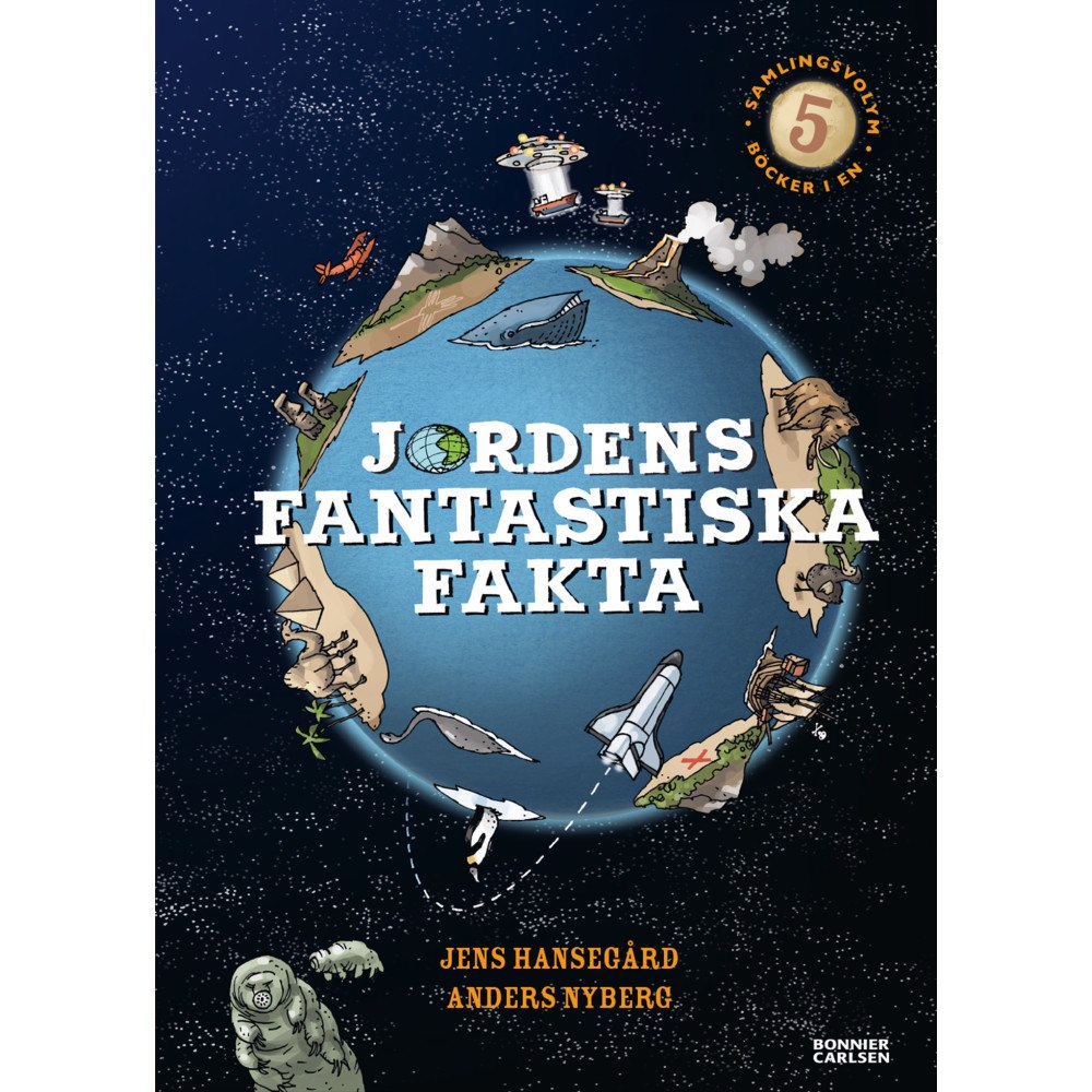 Jens Hansegård Jordens fantastiska fakta (samlingsvolym, 5 böcker i en) (inbunden)