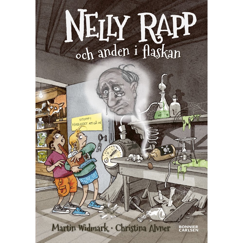Martin Widmark Nelly Rapp och anden i flaskan (bok, kartonnage)