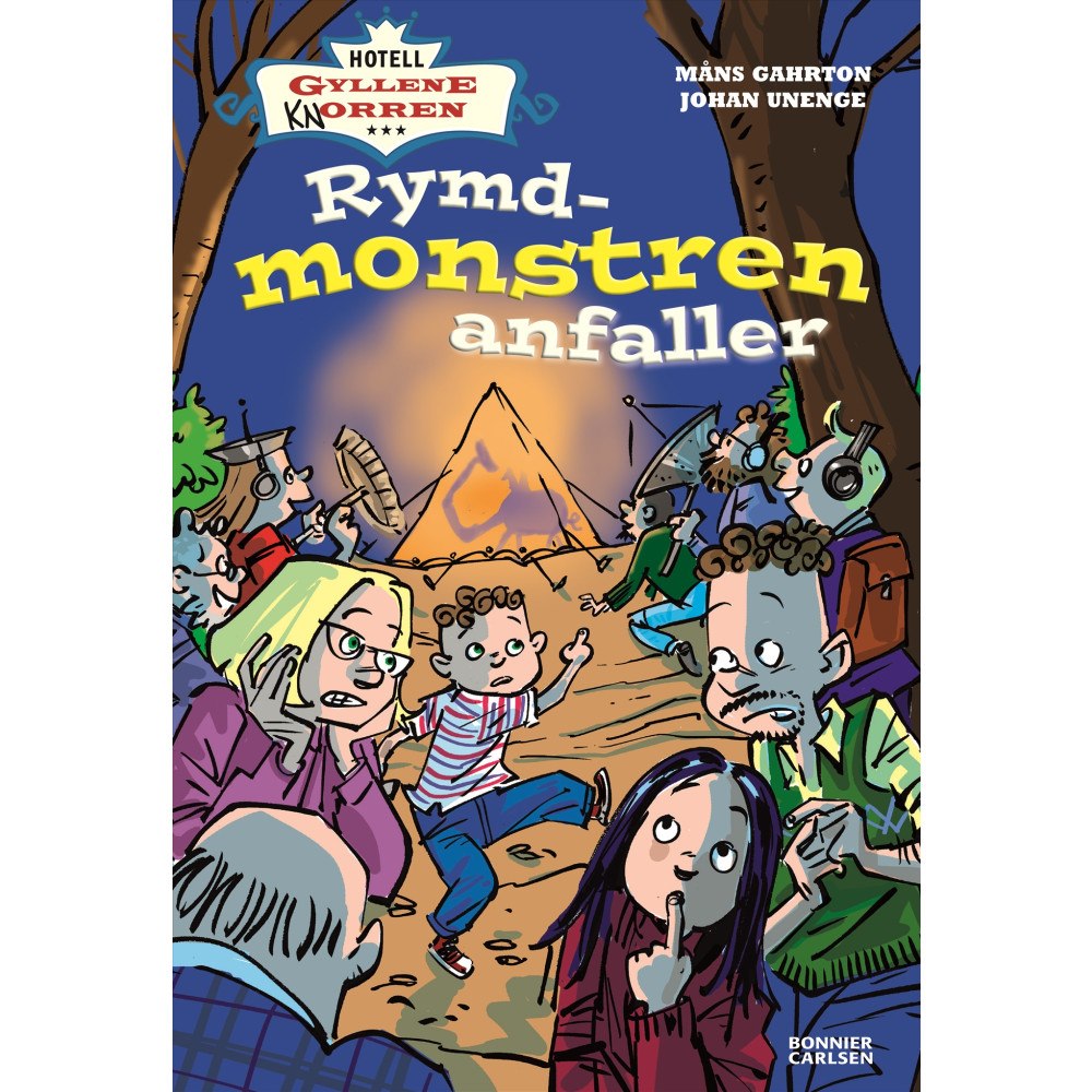 Måns Gahrton Rymdmonstren anfaller (bok, kartonnage)