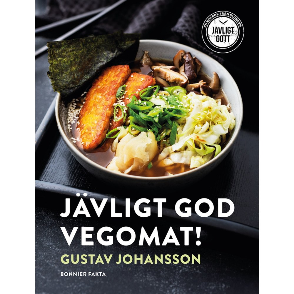 Gustav Johansson Jävligt god vegomat! (bok, danskt band)