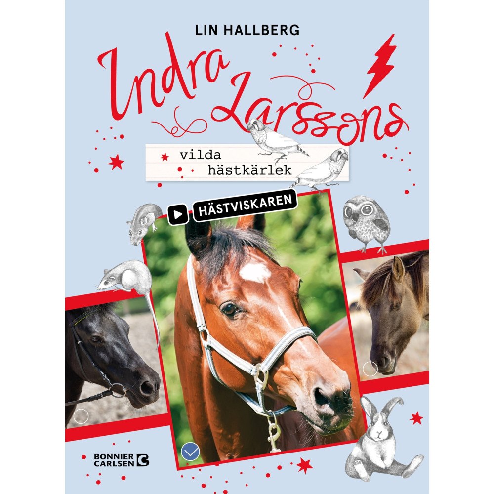 Bonnier Carlsen Indra Larssons vilda hästkärlek (bok, kartonnage)