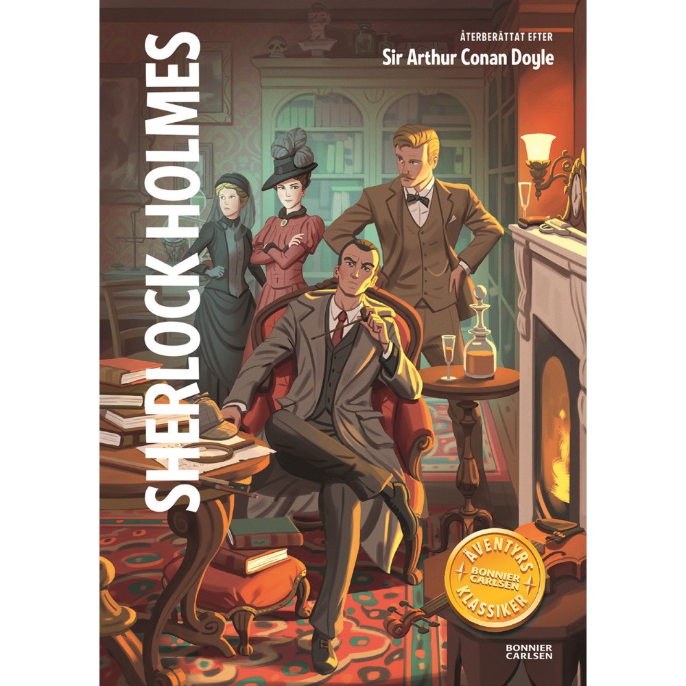 Arthur Conan Doyle Sherlock Holmes : 3 mysterier. Det spräckliga bandet ; De rödhårigas förening ; En skandal i Böhmen (inbunden)