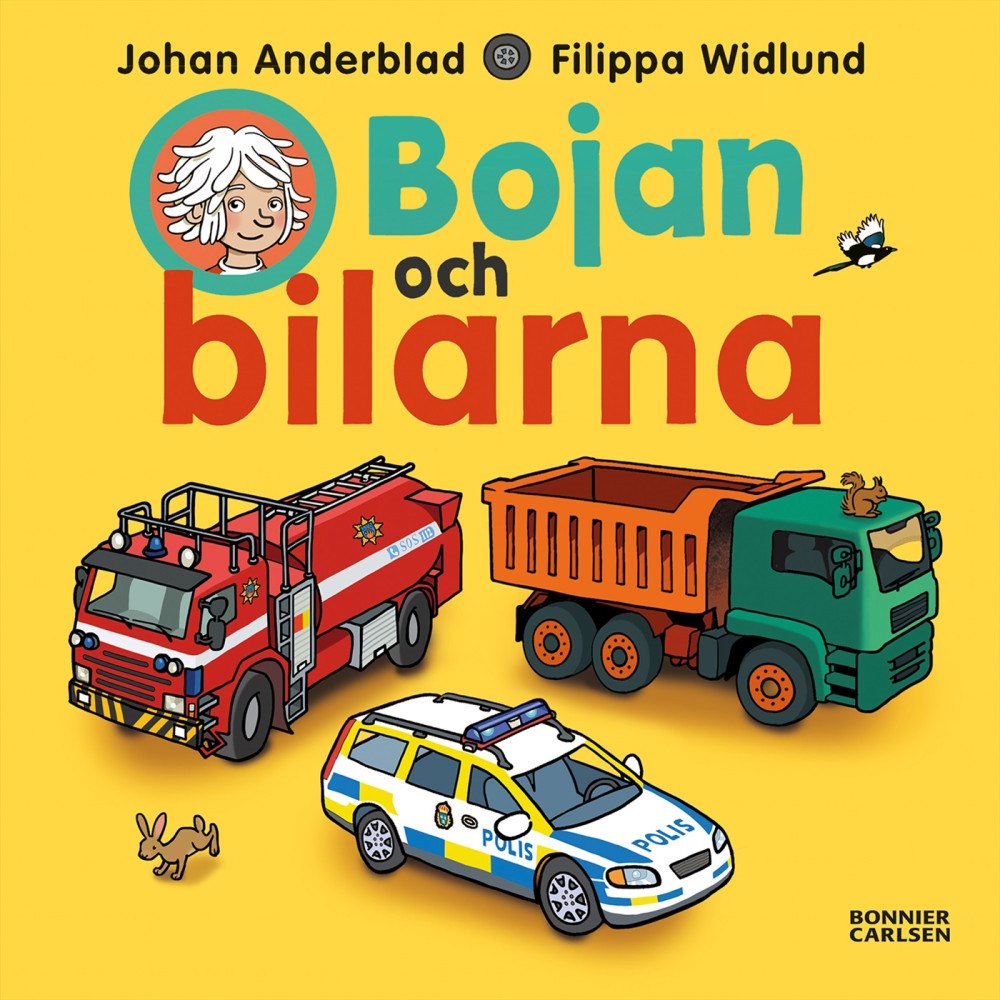 Johan Anderblad Bojan och bilarna (bok, board book)