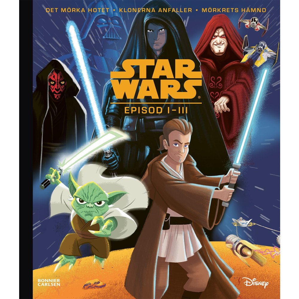 Bonnier Carlsen Star Wars. Episod I-III bilderbokssamling (inbunden)