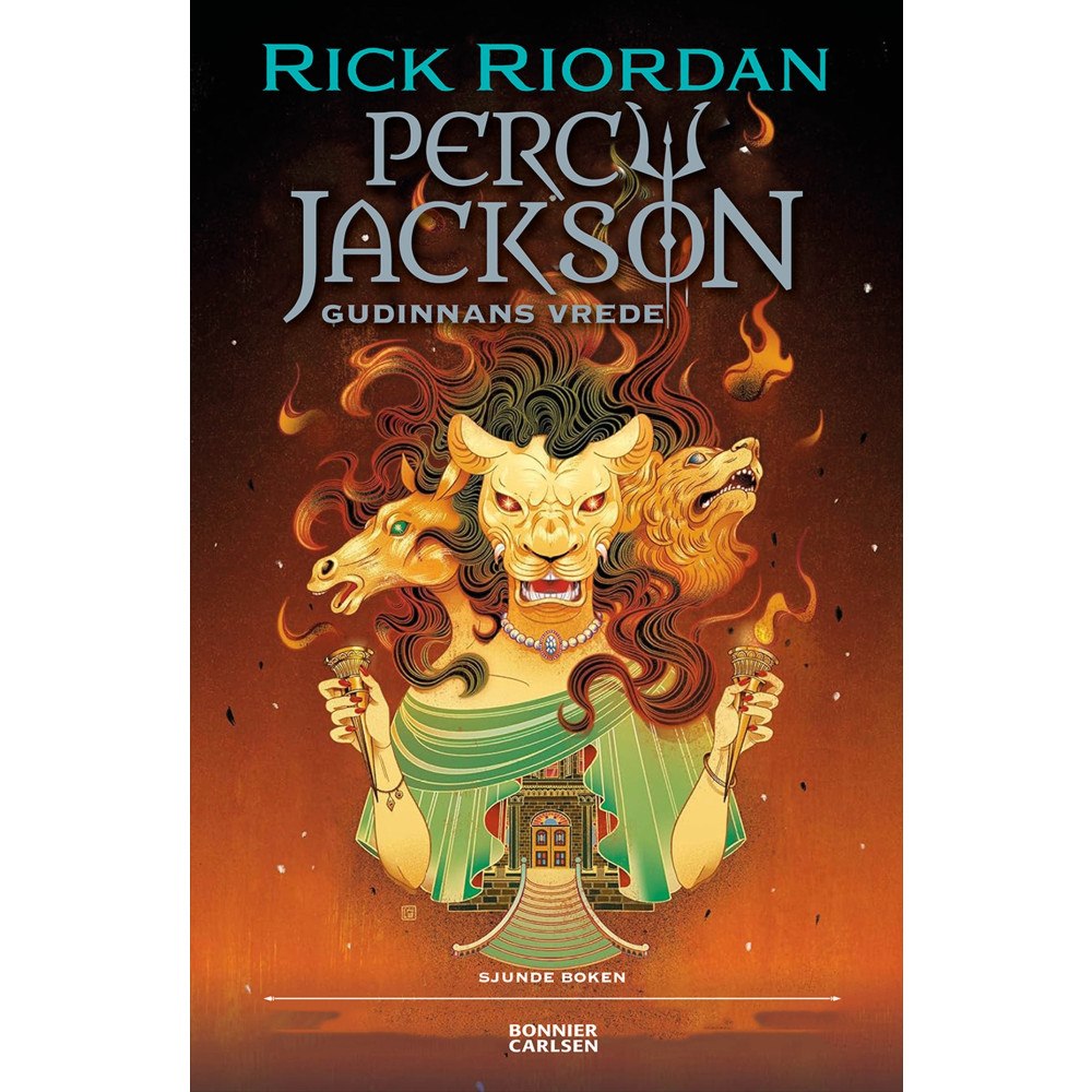 Rick Riordan Gudinnans vrede (bok, danskt band)