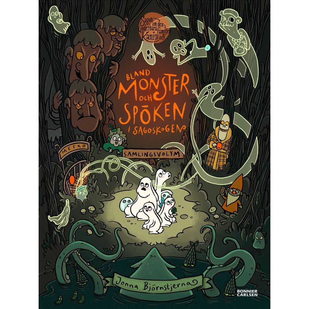 Jonna Björnstjerna Bland monster och spöken i Sagoskogen : samlade sagor med familjen Kanin (inbunden)