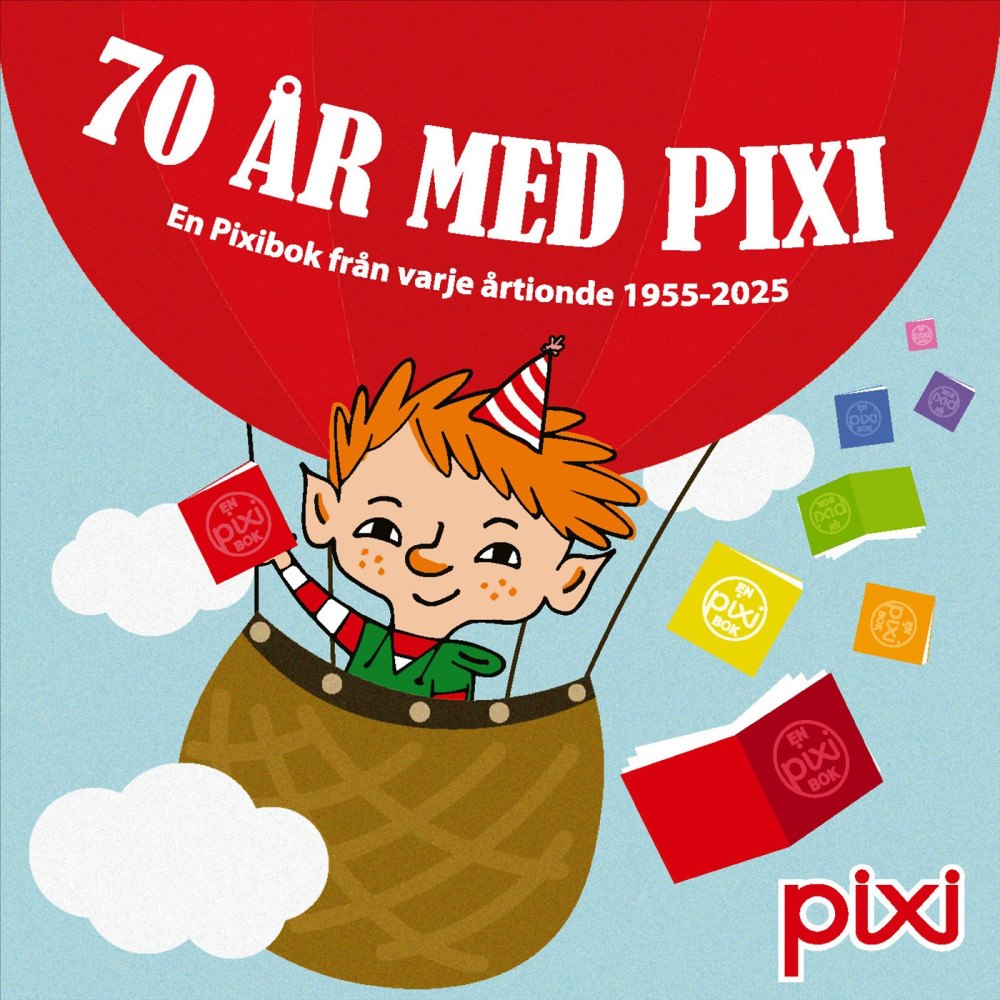 Bonnier Carlsen Pixibox: 70 år med Pixi : En Pixibok från varje årtionde 1955-2025 (häftad)