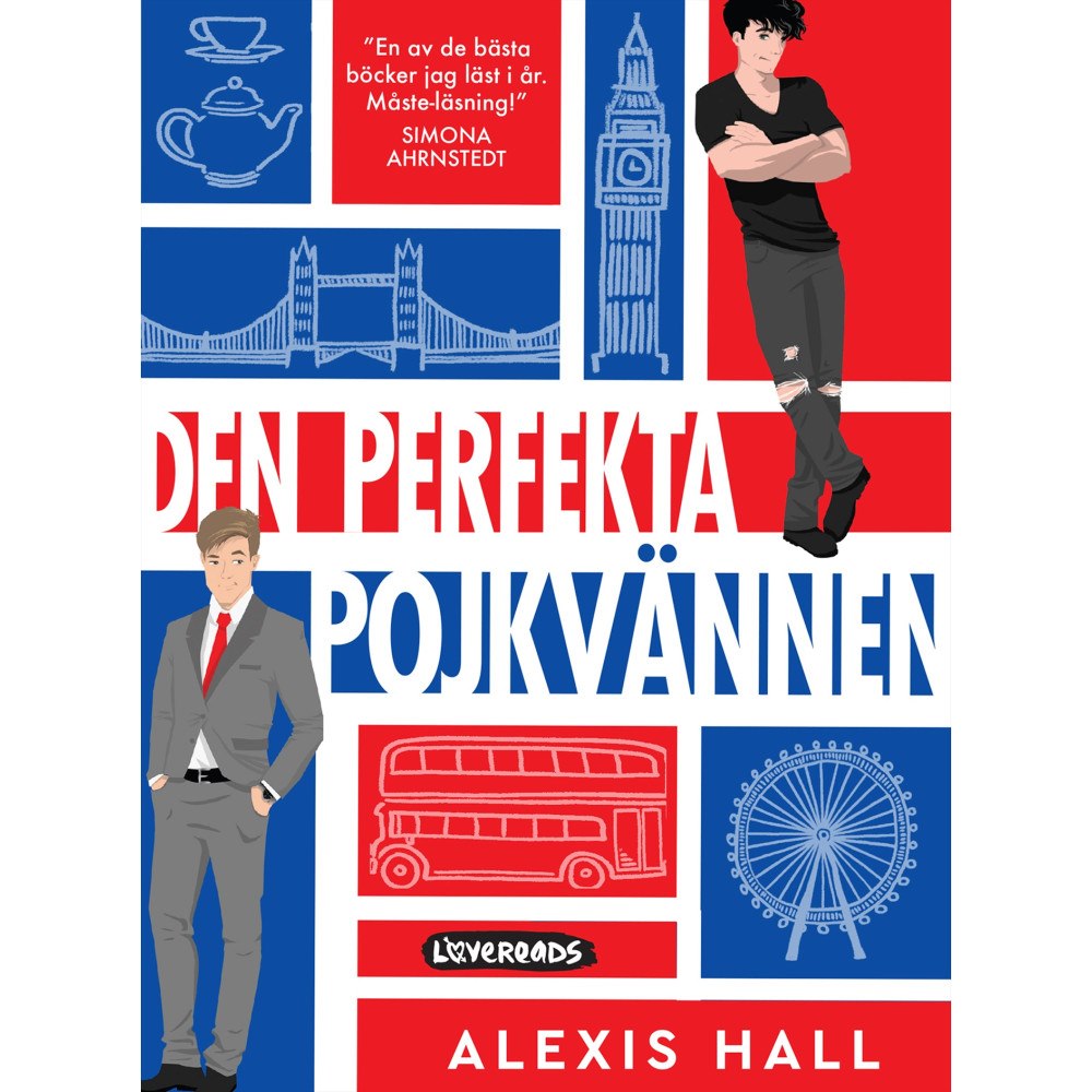 Alexis Hall Den perfekta pojkvännen (bok, danskt band)