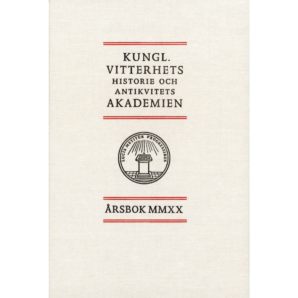 Kungl. Vitterhetsakademien Kungl. Vitterhets historie och antikvitets akademien årsbok. 2020 (inbunden)