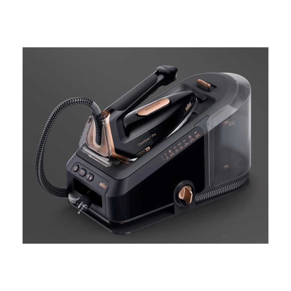 Braun Braun CareStyle 7 Pro IS 7286 BK - strykjärn med separat ånggenerator - sula EloxalPlus FreeGlide 3D