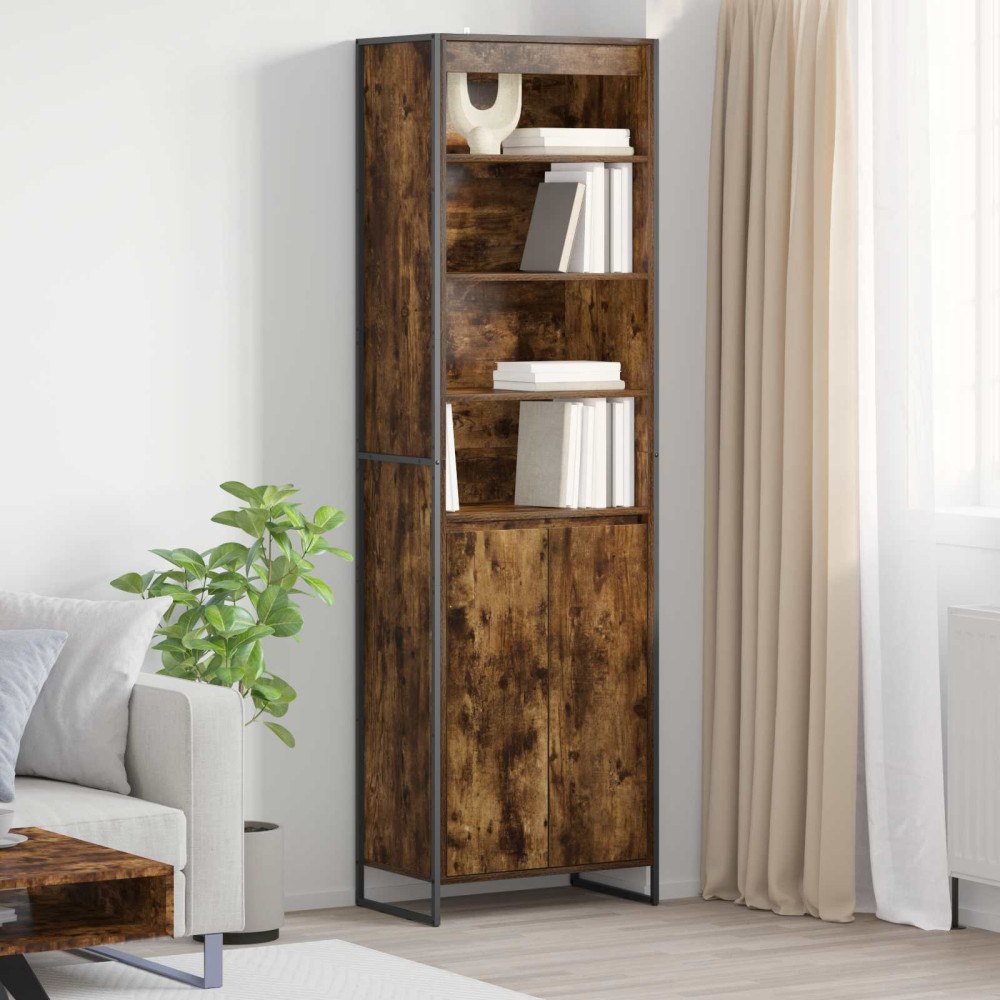 vidaXL Höga Skåp 2 pcs Rökek 60 x 36 x 200 cm Konstruerat trä