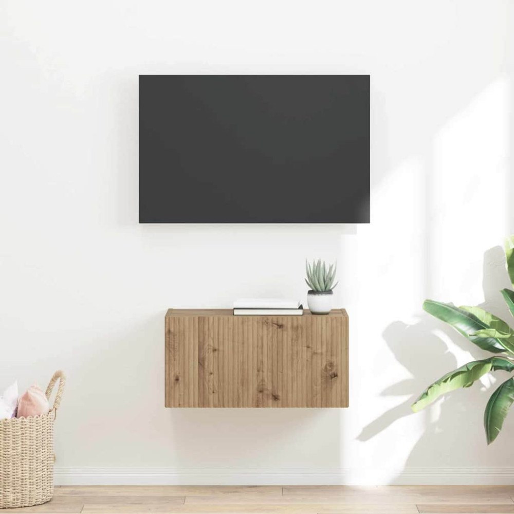 vidaXL TV Vägghylla Artisan Ek 60 x 31 x 29.5 cm Konstruerat trä