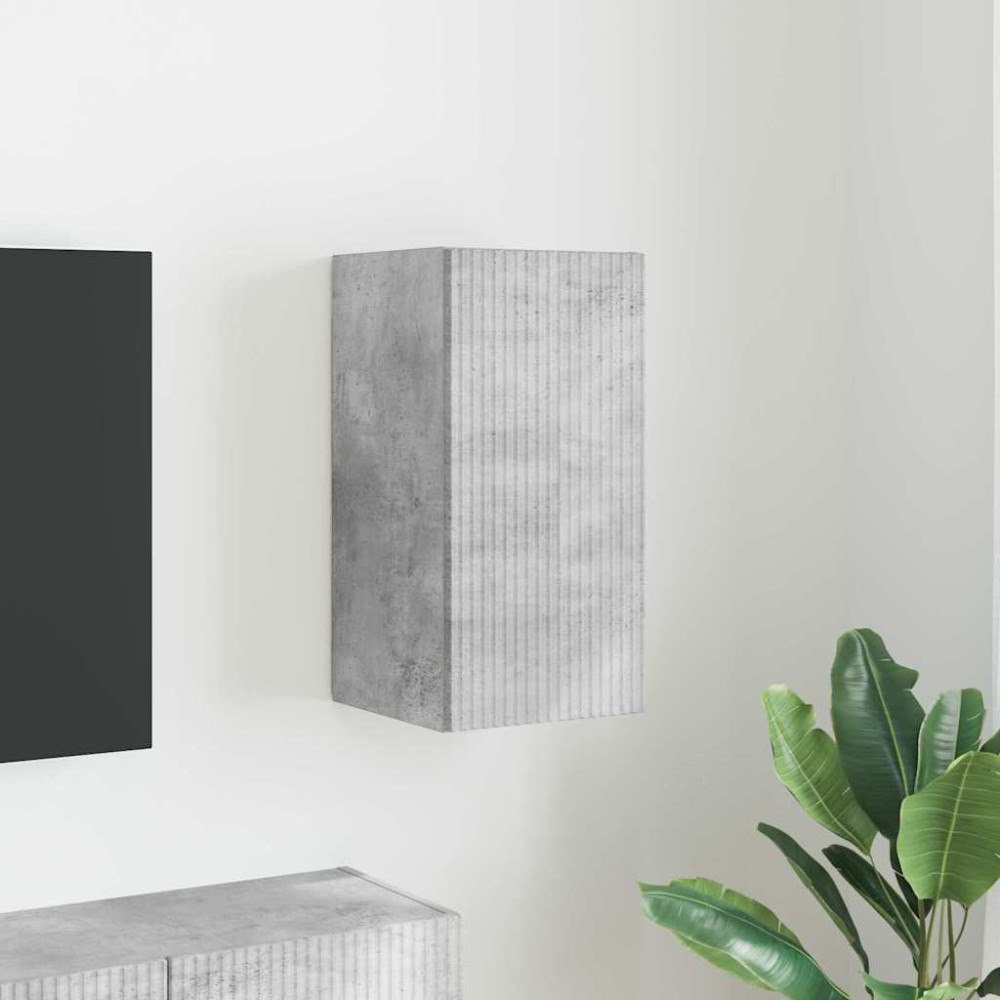 vidaXL TV Vägghylla Betong 30 x 31 x 60 cm Konstruerat trä