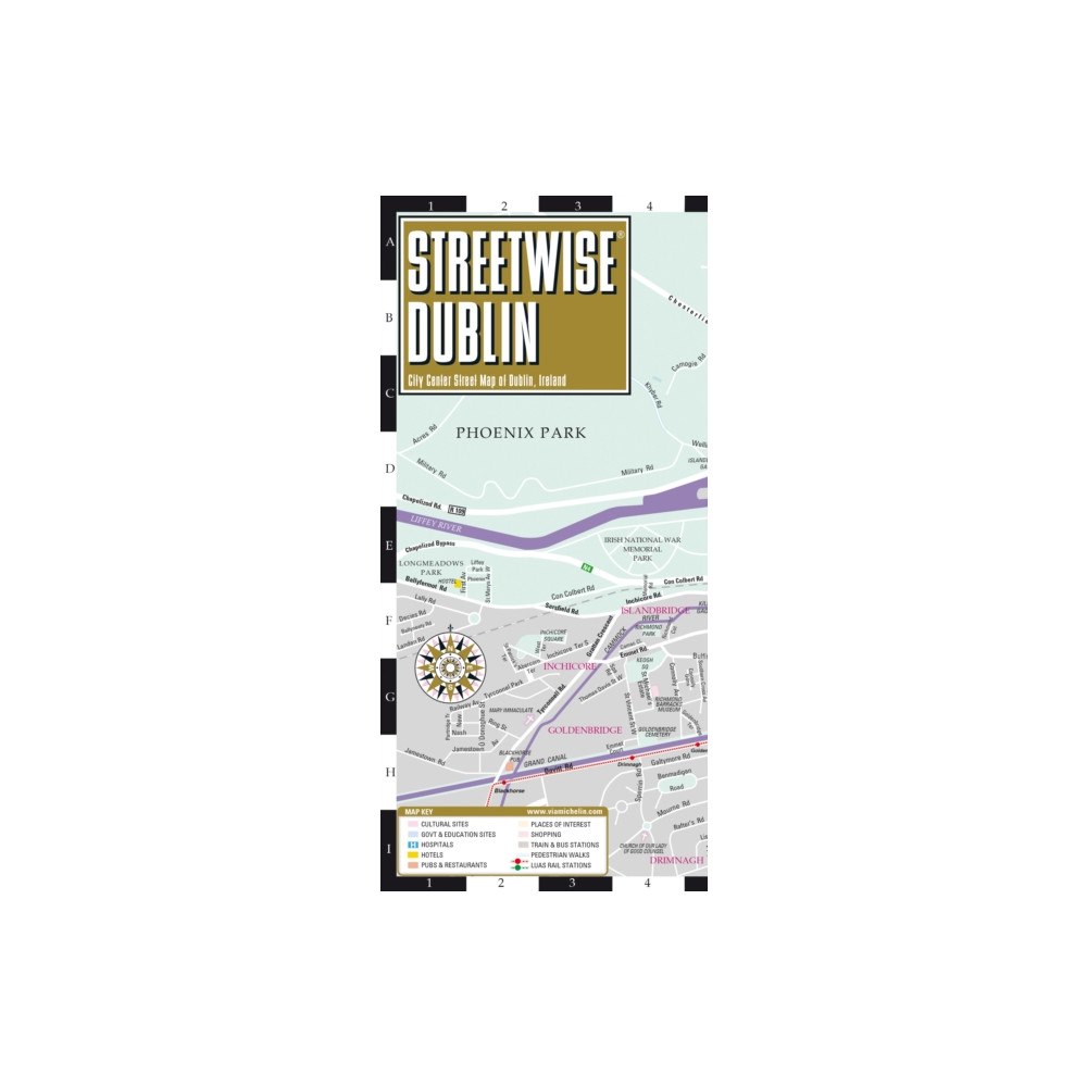 Michelin Editions Des Voyages Streetwise Dublin Map - Laminated City Center Street Map of Dublin, Ireland
