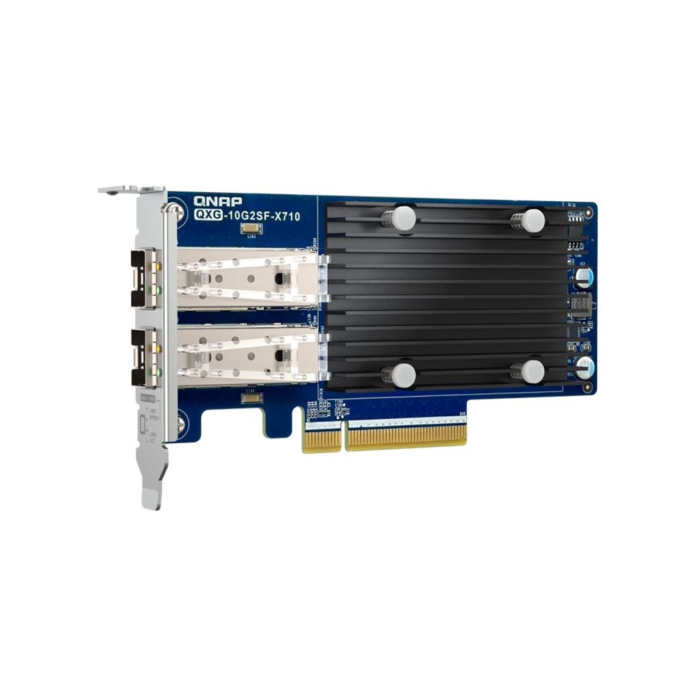 Qnap Systems QNAP QXG-10G2SF-X710 - nätverksadapter - PCIe 3.0 x8 - 10 Gigabit SFP+ x 2