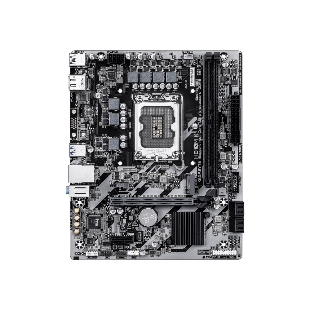Gigabyte Technology Gigabyte H810M K - moderkort - micro ATX - LGA1851-uttag - H810