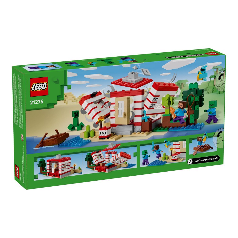 LEGO LEGO Minecraft 21275 - TNT Dschungelhus - byggsats