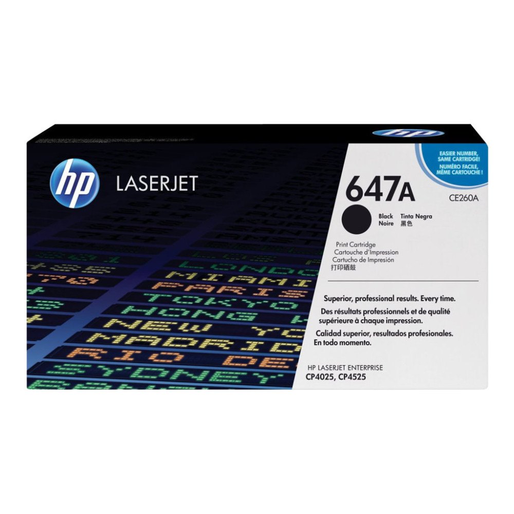 HP HP 647A - svart - original - LaserJet - tonerkassett (CE260A)