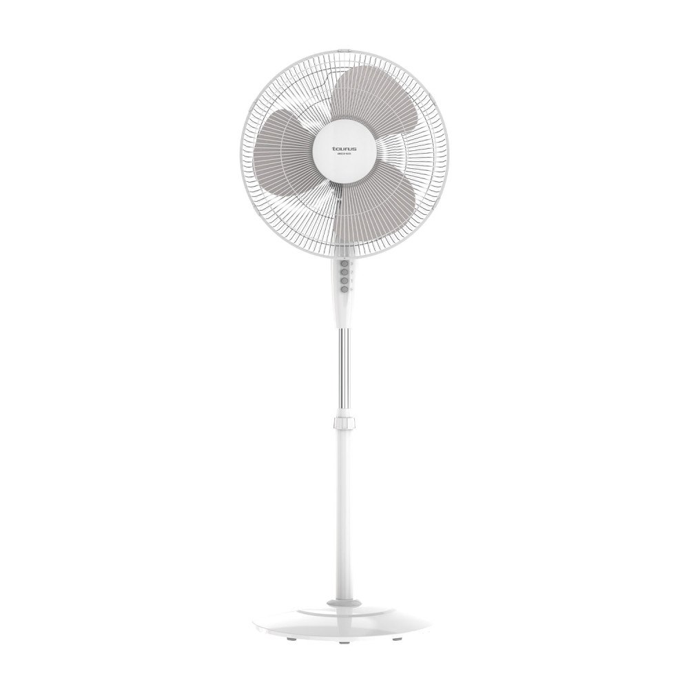 TAURUS Fan 40cm Pedistal Greco 16 CR White