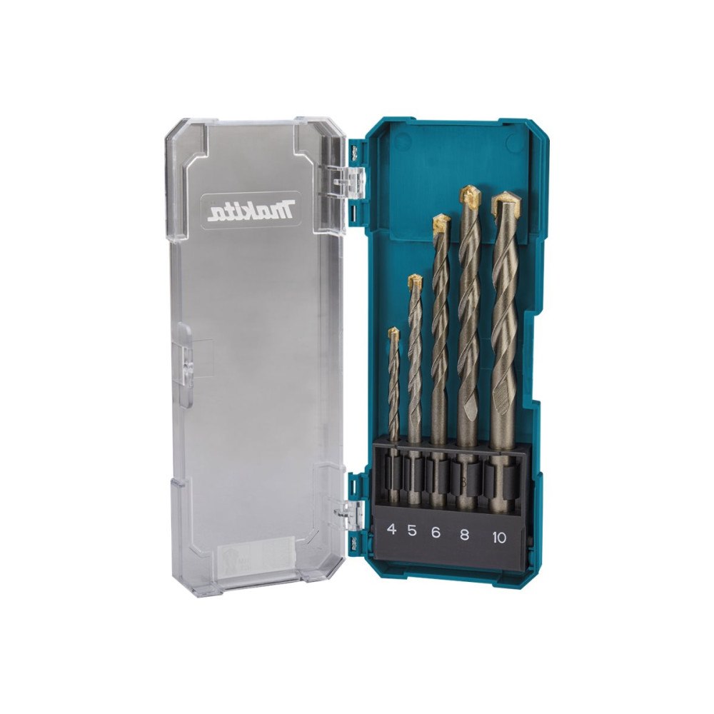 Makita Makita borrsats - för trä, murverk, sten, tegel, lättbetong, building blocks, sand lime brick - 5 delar