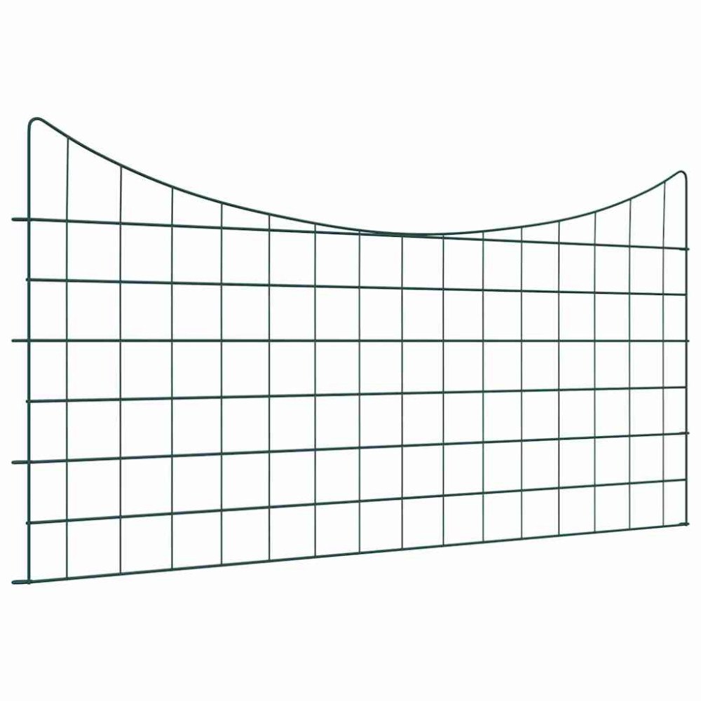 vidaXL Dammskydd Set 5 pcs Grön 100 x 50 cm Stål