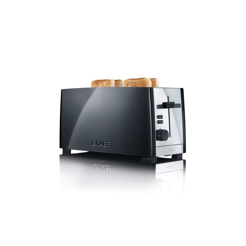 Graef Graef TO 102, 4 skivor, Svart, Gjuten aluminium, Rostfritt s...