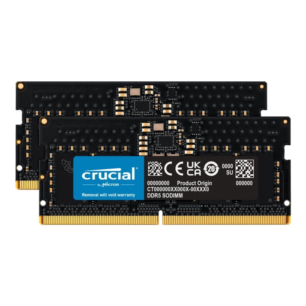 Crucial Crucial - DDR5 - sats - 16 GB: 2 x 8 GB - SO DIMM 262-pin / PC5-38400 - ej buffrad