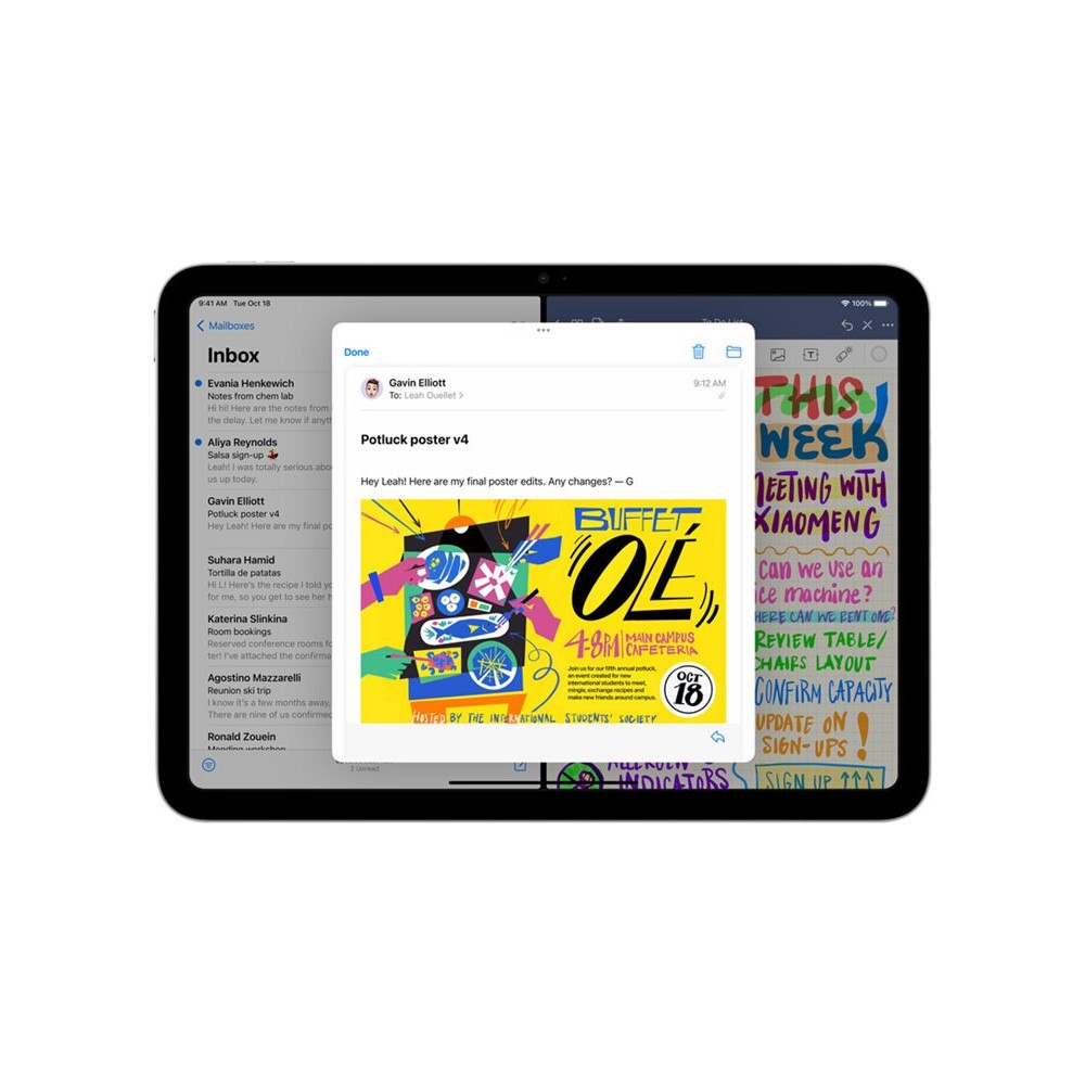 Apple Apple 10.9-inch iPad Wi-Fi + Cellular - 10:e generation - surfplatta - 64 GB - 10.9" - 3G, 4G, 5G