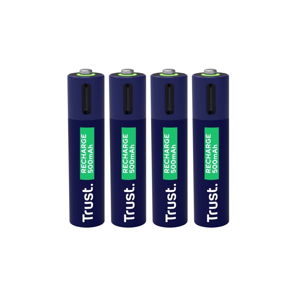Trust Computer Products Trust 25671, Laddningsbart batteri, AAA, 4 styck, 500 mAh, 1...