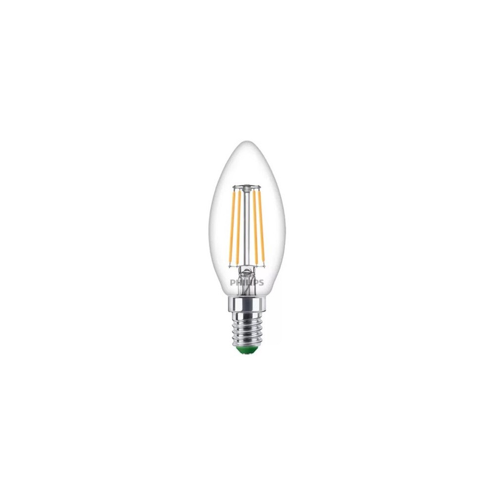 Philips Philips Ultra-Efficient - LED-glödlampa - form: B35 - klar finish - E14 - 2.3 W - varmt vitt ljus - 2700 K