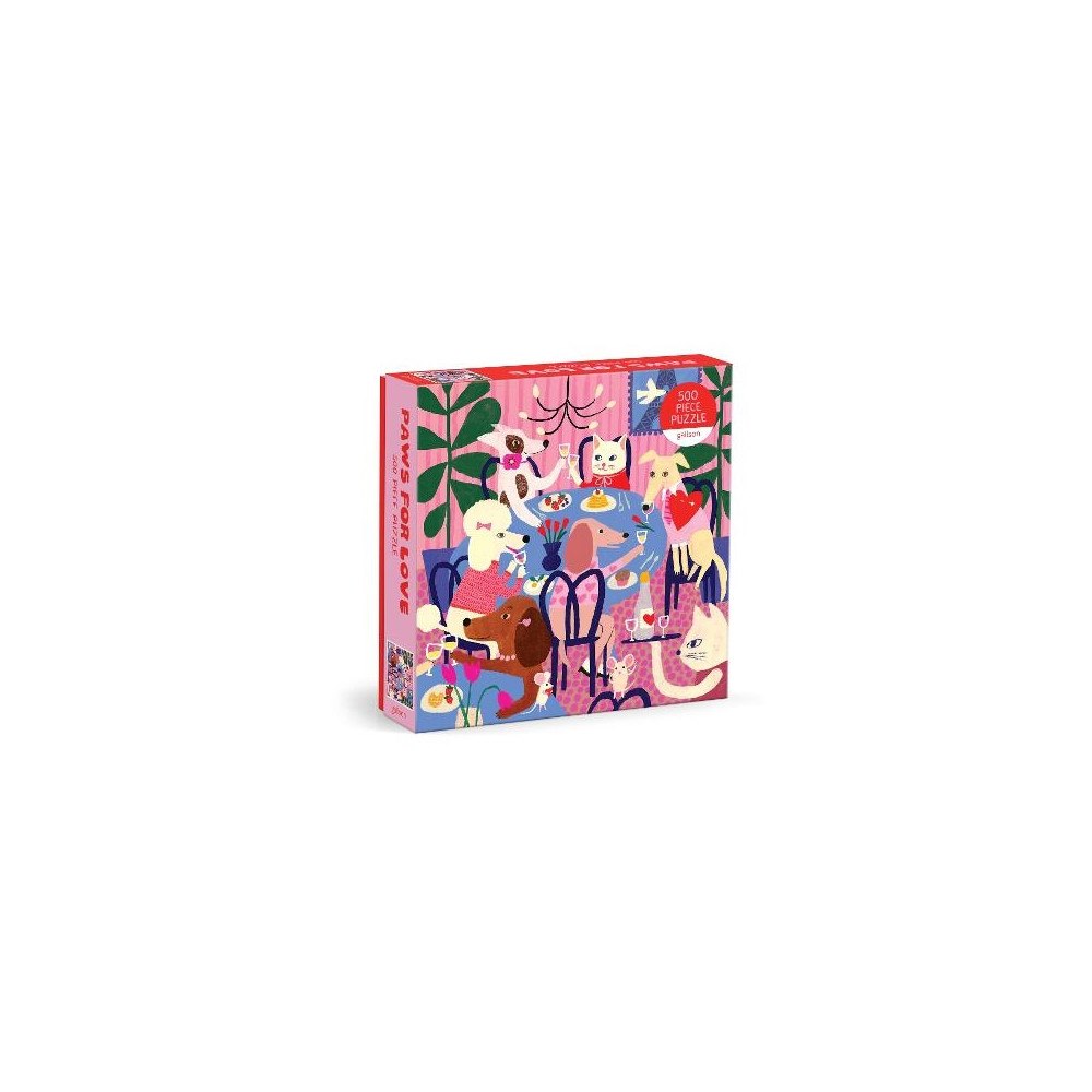 Galison Paws For Love 500 Piece Puzzle