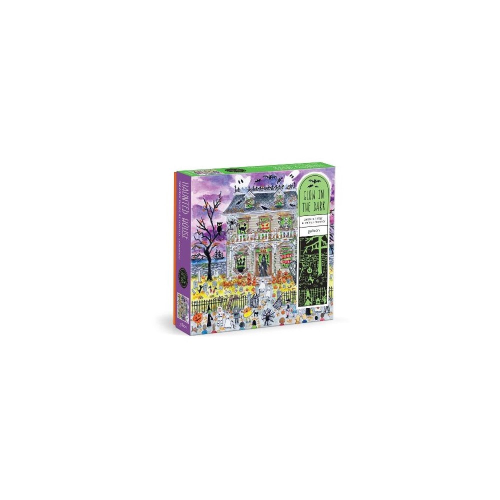 Galison Michael Storrings Haunted House 500 Piece Glow in the Dark Puzzle
