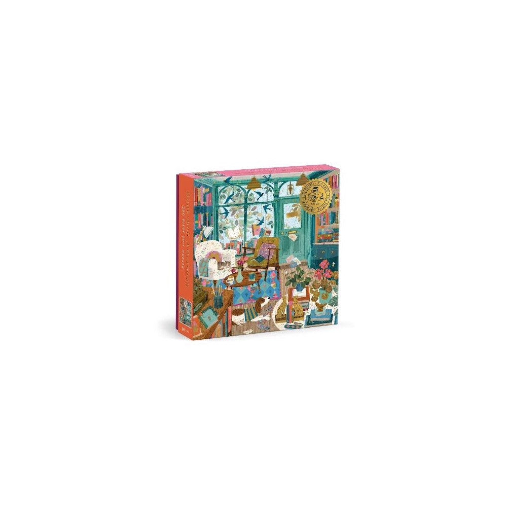 Galison Bookshop Afternoon 500 Piece Foil Puzzle