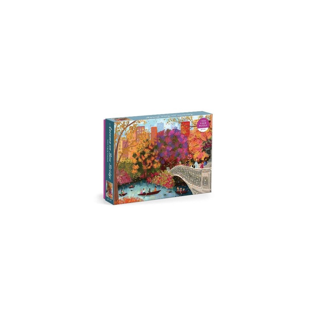 Galison Joy Laforme Autumn on Bow Bridge 1000 Piece Puzzle