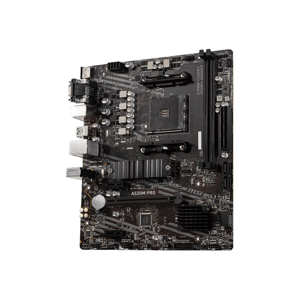 MSI MSI A520M-A PRO - moderkort - micro ATX - Socket AM4 - AMD A520