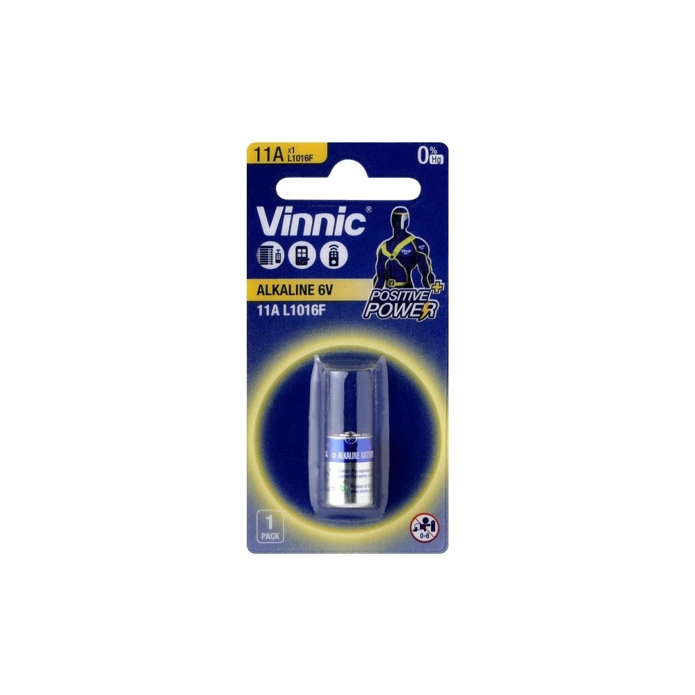 Vinnic VINNIC BATTERY FOR CAR REMOTE 11A/MN11 BLISTER 1 PIECE L1016...