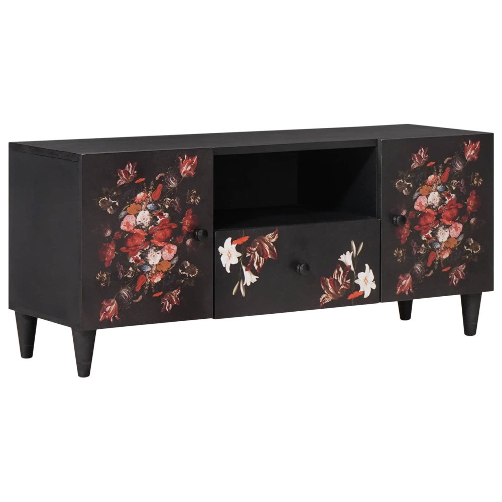 vidaXL Förvaringsskåp med låda Flerfärgsdesign 105 x 33,5 x 46 cm