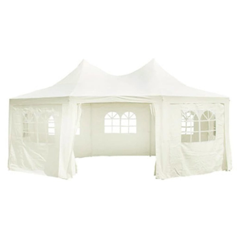 vidaXL | Trädgårdstält | Kräm 6 x 4.5 x 3 m tyg