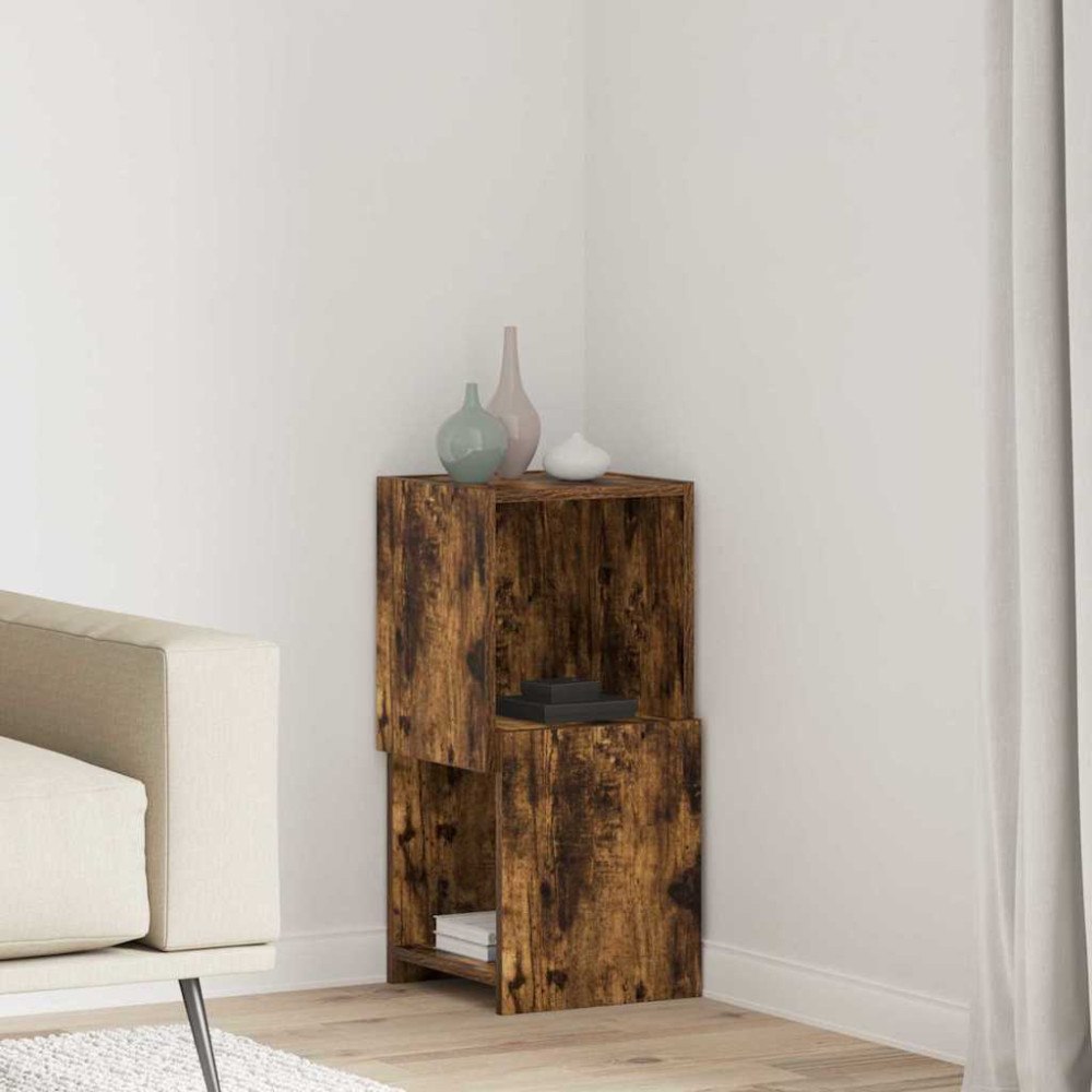 vidaXL Hörnskåp Vit 30,5x30x65cm Konstruerat trä